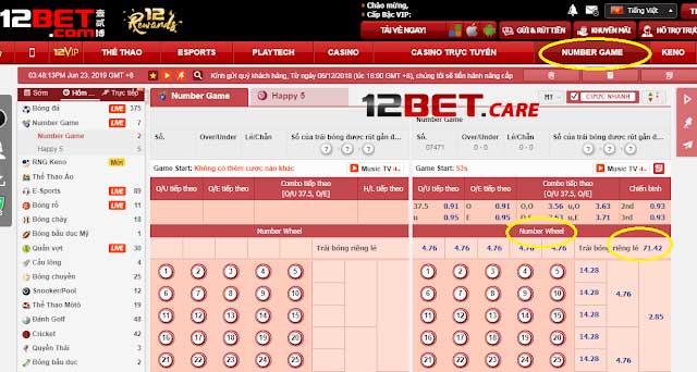 Khám phá number game 12Bet: Trò chơi may rủi hấp dẫn